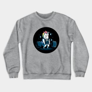 Cute Funny Cool Unicorn Gym Lover Body Building Fitness Workout Quote Animal Lover Artwork Crewneck Sweatshirt